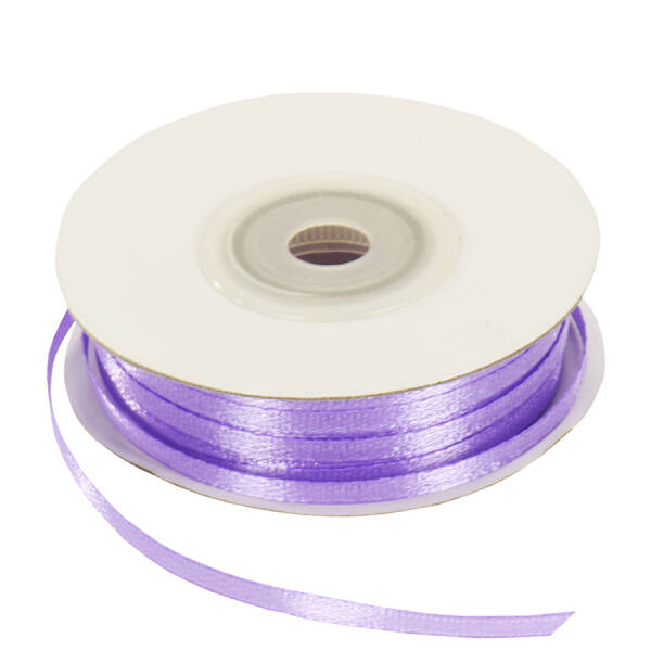 Satinband flieder, lavendel Rolle 3mm breit, 50m lang