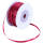 Doppelsatinband dunkelrot 1 Rolle 50m x 3mm Satin Band Dekoband