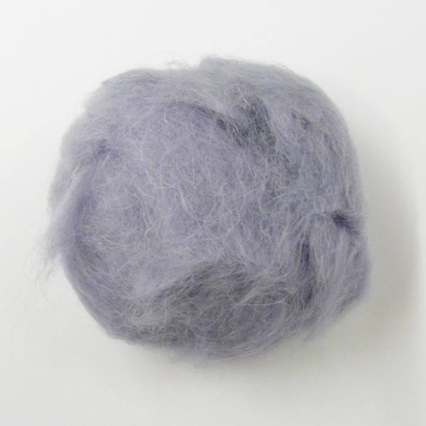 Schafwolle grau, 30g Filzwolle
