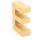 Papp Buchstabe E 17,5 x 5,5 cm Pappmache Dekobuchstabe