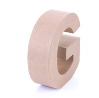 Papp Buchstabe G 17,5 x 5,5 cm Pappmache Dekobuchstabe