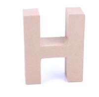 Papp Buchstabe H 17,5 x 5,5 cm Pappmache Dekobuchstabe