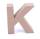 Papp Buchstabe K 17,5 x 5,5 cm Pappmache Dekobuchstabe