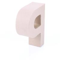 Papp Buchstabe P 17,5 x 5,5 cm Pappmache Dekobuchstabe
