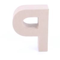 Papp Buchstabe P 17,5 x 5,5 cm Pappmache Dekobuchstabe