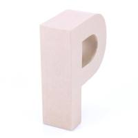 Papp Buchstabe P 17,5 x 5,5 cm Pappmache Dekobuchstabe
