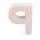 Papp Buchstabe P 17,5 x 5,5 cm Pappmache Dekobuchstabe