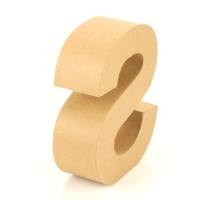 Papp Buchstabe S 17,5 x 5,5 cm Pappmache Dekobuchstabe