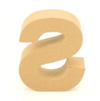 Papp Buchstabe S 17,5 x 5,5 cm Pappmache Dekobuchstabe