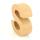 Papp Buchstabe S 17,5 x 5,5 cm Pappmache Dekobuchstabe