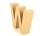 Papp Buchstabe W 17,5 x 5,5 cm Pappmache Dekobuchstabe