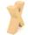 Papp Buchstabe X 17,5 x 5,5 cm Pappmache Dekobuchstabe