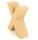 Papp Buchstabe X 17,5 x 5,5 cm Pappmache Dekobuchstabe