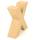 Papp Buchstabe X 17,5 x 5,5 cm Pappmache Dekobuchstabe