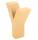 Papp Buchstabe Y 17,5 x 5,5 cm Pappmache Dekobuchstabe
