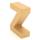 Papp Buchstabe Z 17,5 x 5,5 cm Pappmache Dekobuchstabe