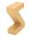 Papp Buchstabe Z 17,5 x 5,5 cm Pappmache Dekobuchstabe