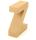Papp Buchstabe Z 17,5 x 5,5 cm Pappmache Dekobuchstabe