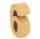 Papp Zahl 6, 17,5 x 5,5 cm