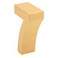 Papp Zahl 7, 17,5 x 5,5 cm