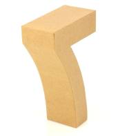 Papp Zahl 7, 17,5 x 5,5 cm