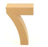 Papp Zahl 7, 17,5 x 5,5 cm