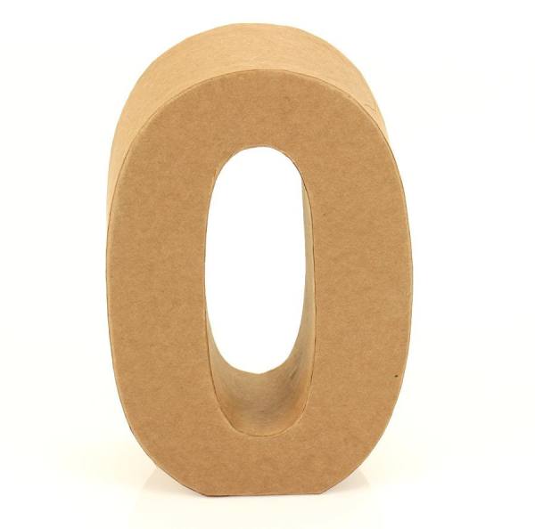 Papp Zahl 0, 17,5 x 11,5 x 5,5 cm