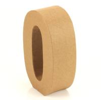 Papp Zahl 0, 17,5 x 11,5 x 5,5 cm