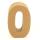 Papp Zahl 0, 17,5 x 11,5 x 5,5 cm