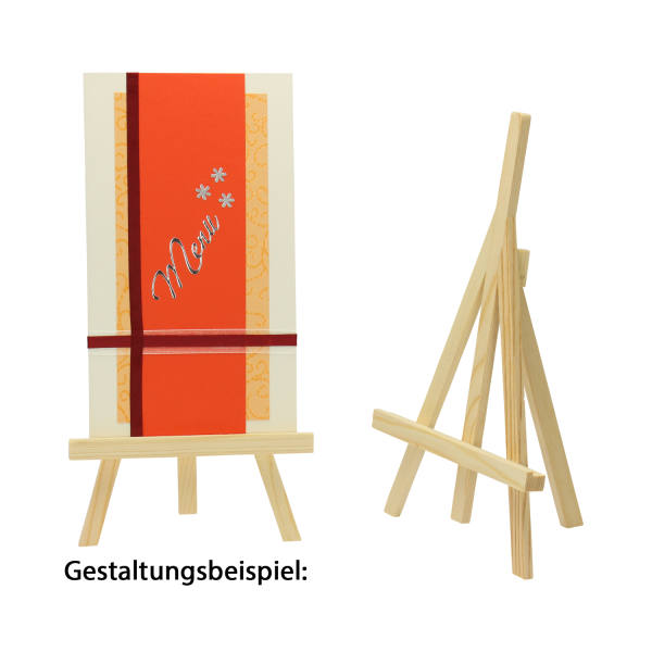 Staffelei aus Holz, 26x14x4cm