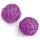 Rattankugel violett, 2 Stück, 8 cm Rebenkugeln
