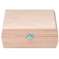 Holzkiste quadratisch, 18x18x6,7cm Box