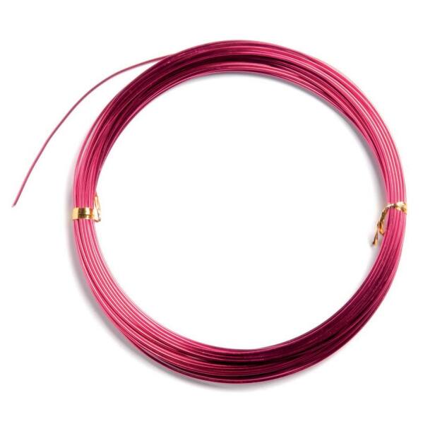 Aludraht ø 1 mm 5 m pink