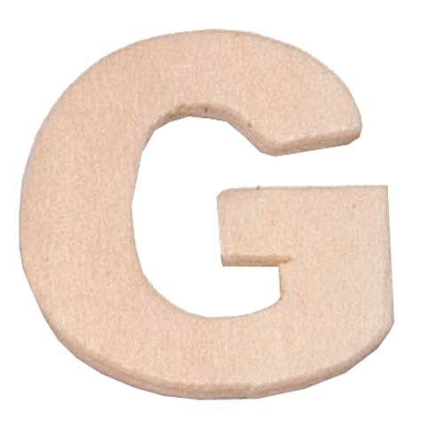 Buchstabe G aus Sperrholz, 6cm groß Großbuchstabe