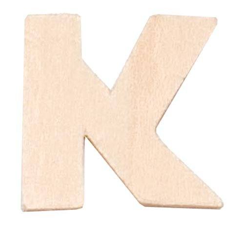 Buchstabe K aus Sperrholz, 6cm groß Großbuchstabe