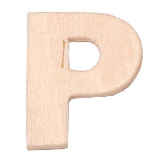 Buchstabe P aus Sperrholz, 6cm groß Großbuchstabe
