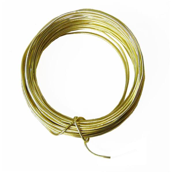 Aludraht champagner, heller goldton, ø 1 mm, 5 m lang