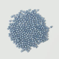Glaswachsperlen 4 mm hellblau, 180 Stück, ca. 15 g
