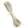 Baumwollkordel gewachst creme, 1 mm x 6 m