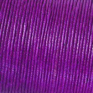 Baumwollkordel 1 mm gewachst, aubergine, 6 m