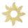 Sonne 8 cm, 5er Pack, aus Sperrholz