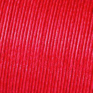 Baumwollkordel 2 mm gewachst, rot, 6 m