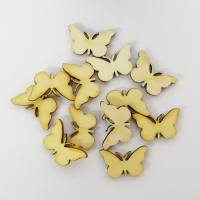 Schmetterlinge 12 Stück, Streuteile aus Holz, ca. 3...