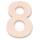 Zahl 8 aus Sperrholz, 6 cm groß