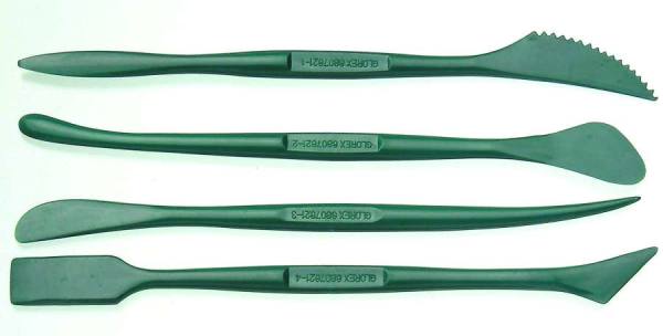 Modellierwerkzeug 4er Set aus Kunststoff