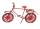 Miniatur Fahrrad rot, ca. 9,5 x 6 cm
