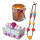 Kunstlederbänder Set, 4 farbige Spulen, je 1,5 m lang