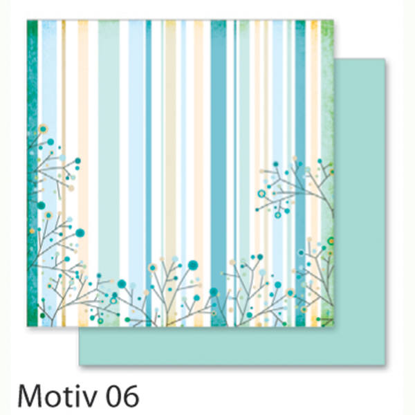 Designpapiere 190g/m², 30,5x30,5cm 5 Blatt, Party - Motiv 06