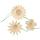 Holzanhänger Blümchen Set mit 3 Stk.Holzblumen
