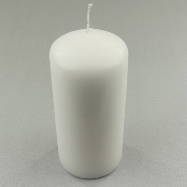Stumpenkerze weiß, ø 6 cm, 13 cm hoch, 1 Stück